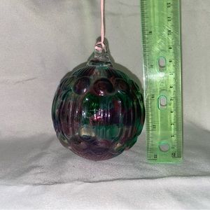 Moon and star glass ornament weishar